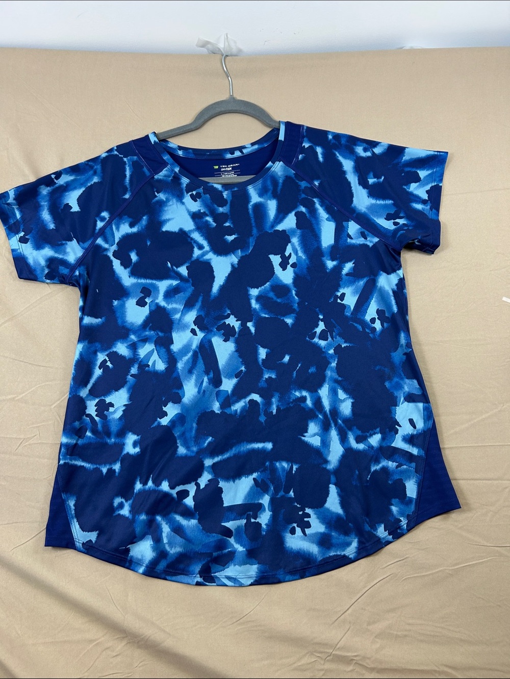 tek gear Blue Tie-Dye Performance Tank
